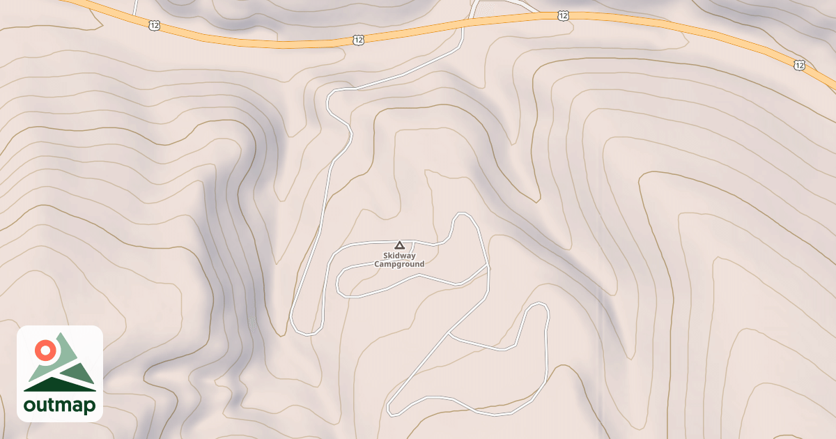 Map of SKIDWAY CAMPGROUND