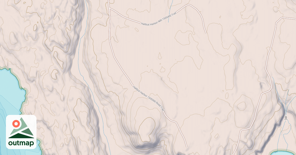 Map of HALIBUT HARBOR 1505000 ROAD