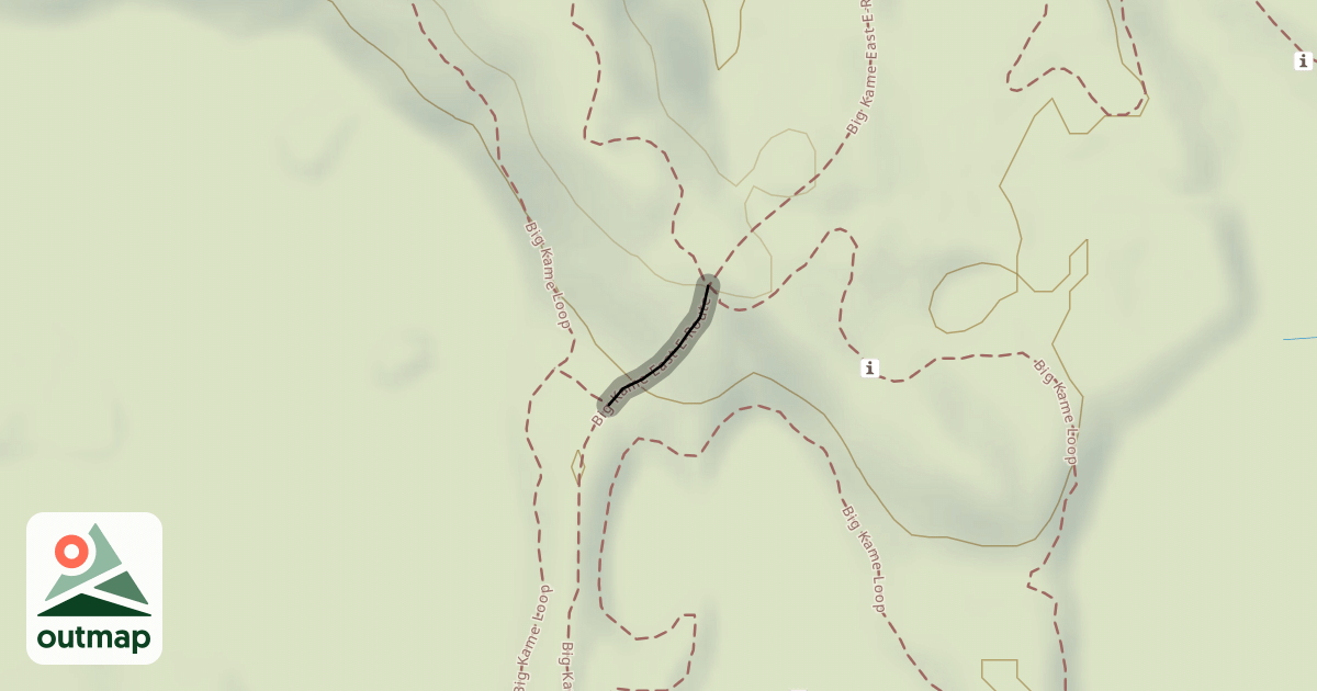 Map of Big Kame East E-Route