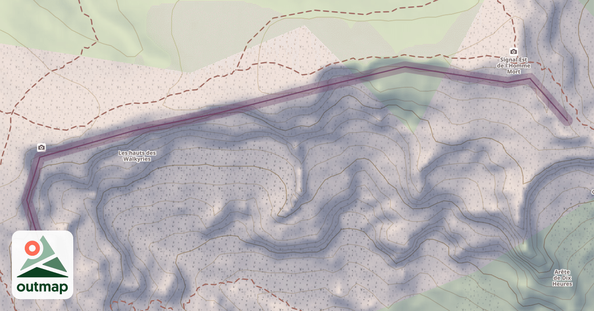 Map of Les Hauts des Walkyries