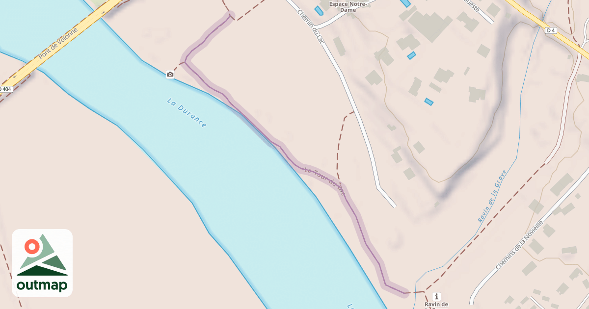 Map of Le Tour du Lac