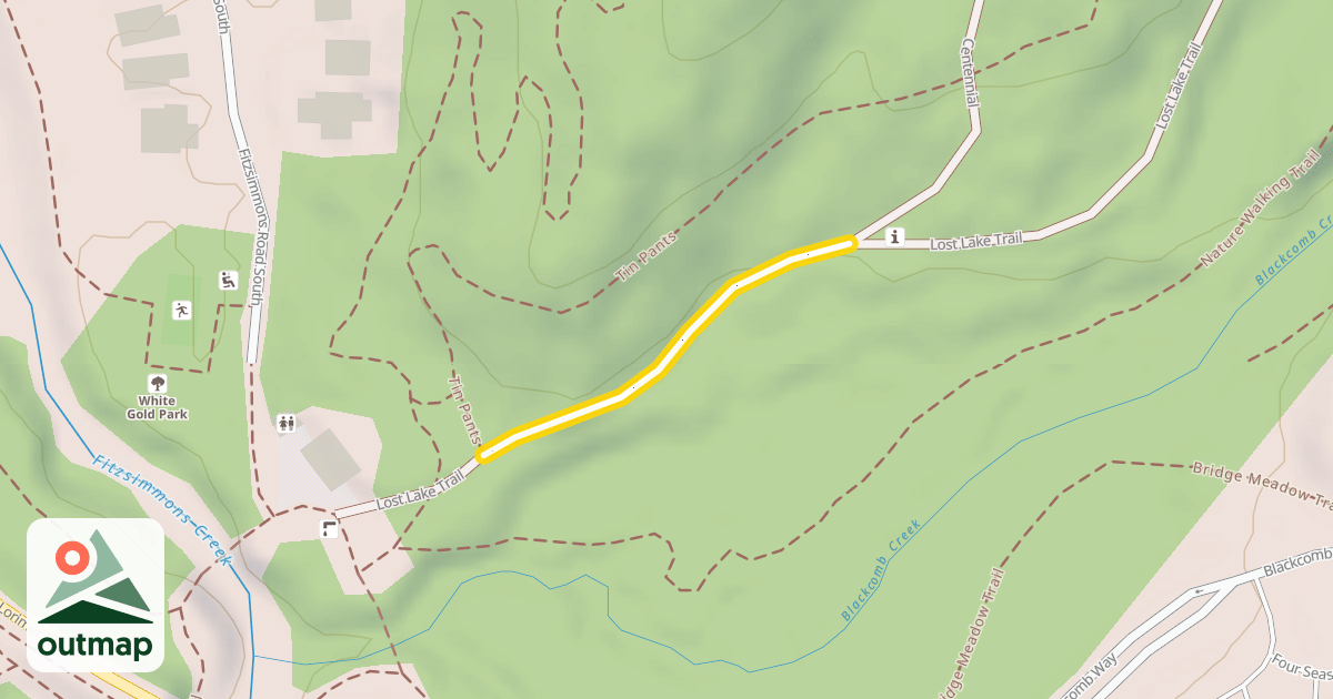 Map of Lost Lake Trail
