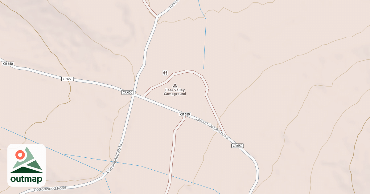Map of BEAR VALLEY CG
