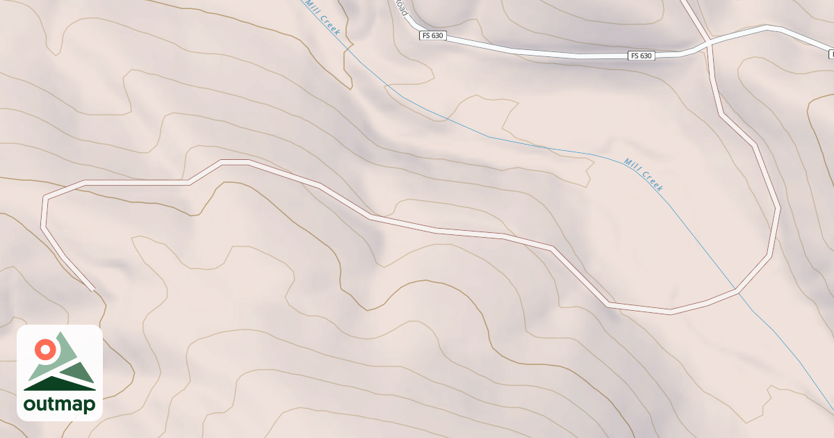 Map of MILL CREEK BR-A