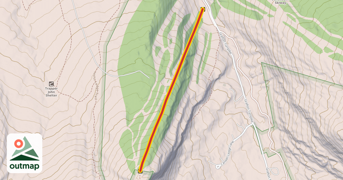 Map of Holt's Ledge Double