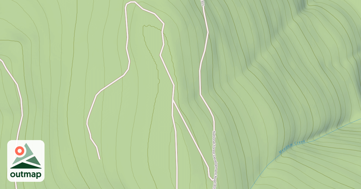 Map of BUCKHORN RIDGE
