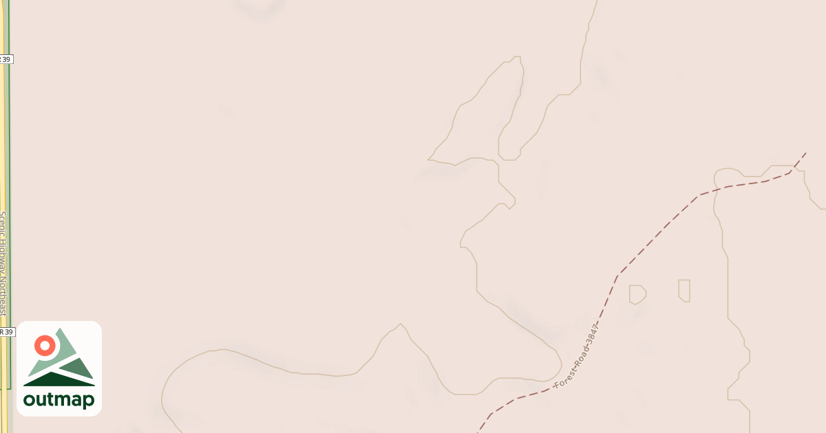 Map of SW LITTLE MOOSE LAKE SPUR A