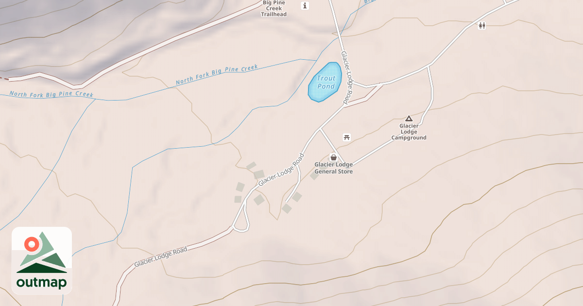 Map of BIG PINE TRACT (TO CREEK Q-071