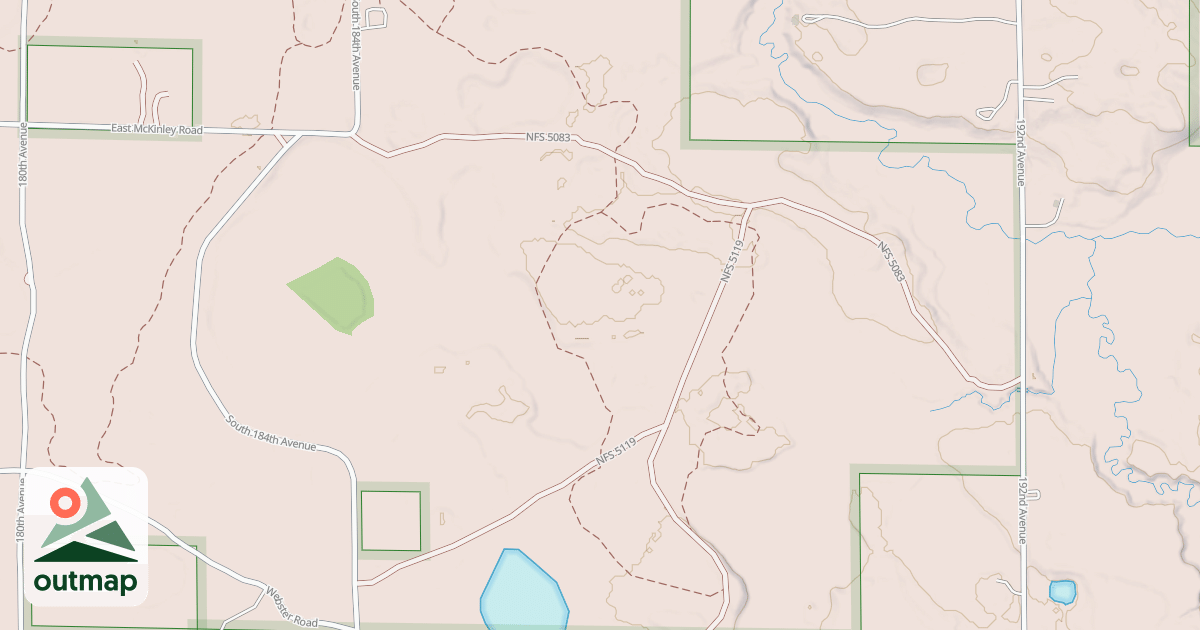Map of HORSESHOE MOTORCYCLE TRAIL