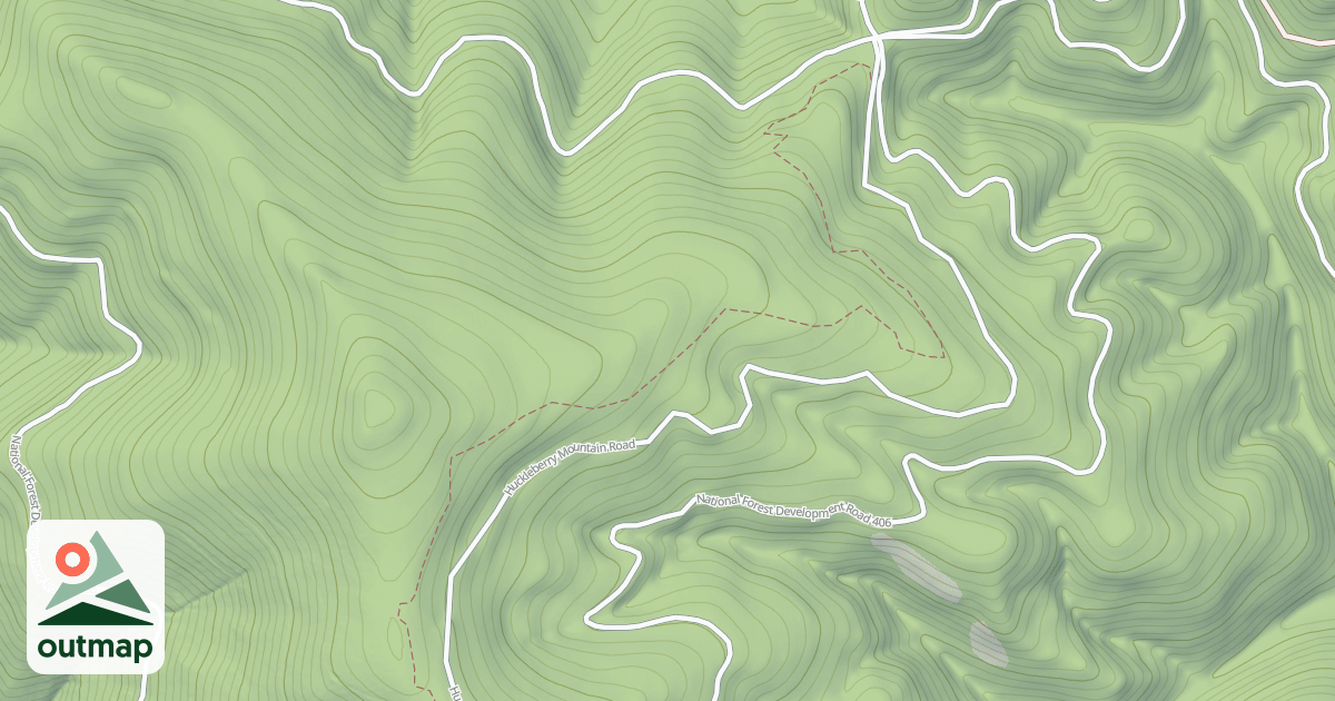 Map of Huckleberry Mountain