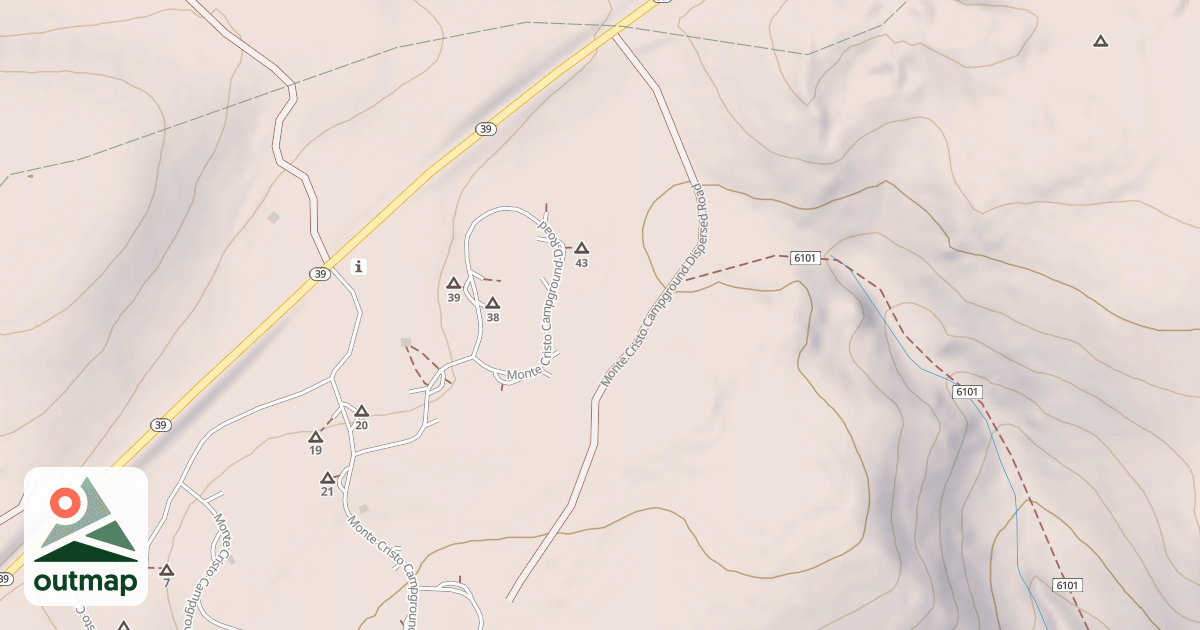Map of MONTE CRISTO CG DISPERSED