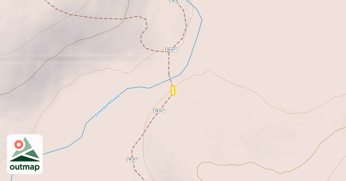 Map of Resurrection Pass Trail
