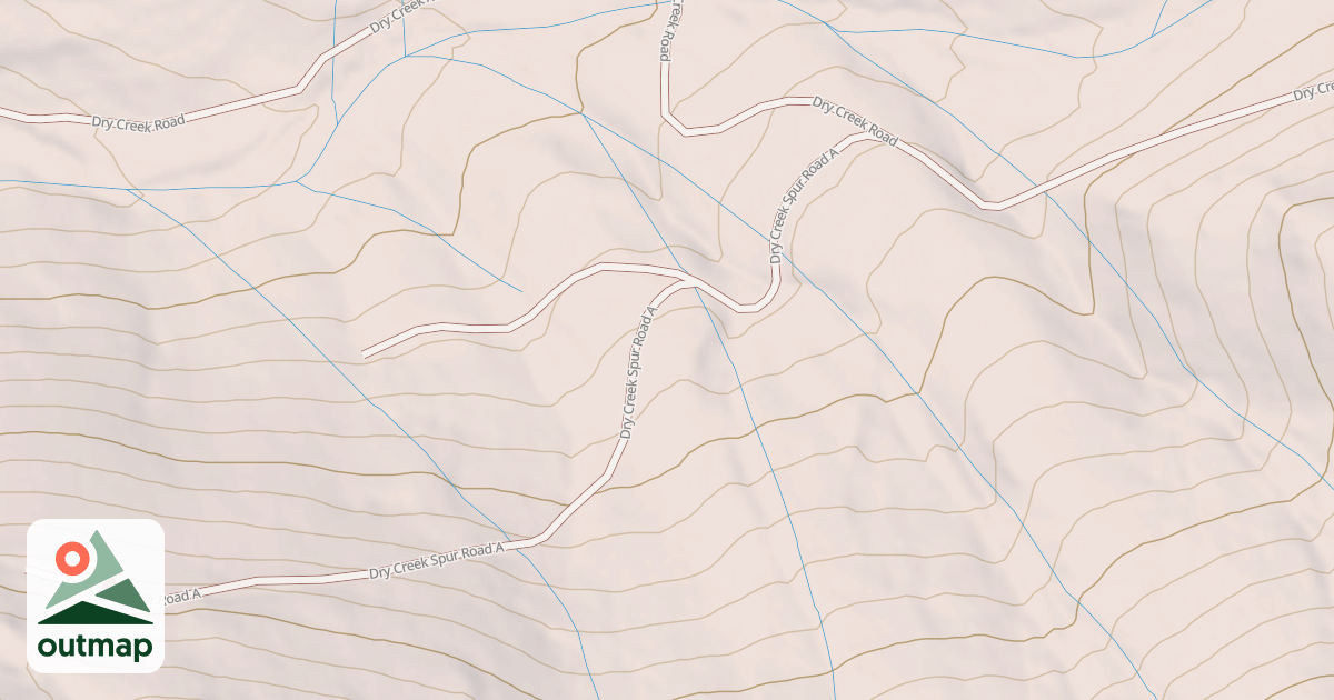 Map of DRY CREEK SPUR A