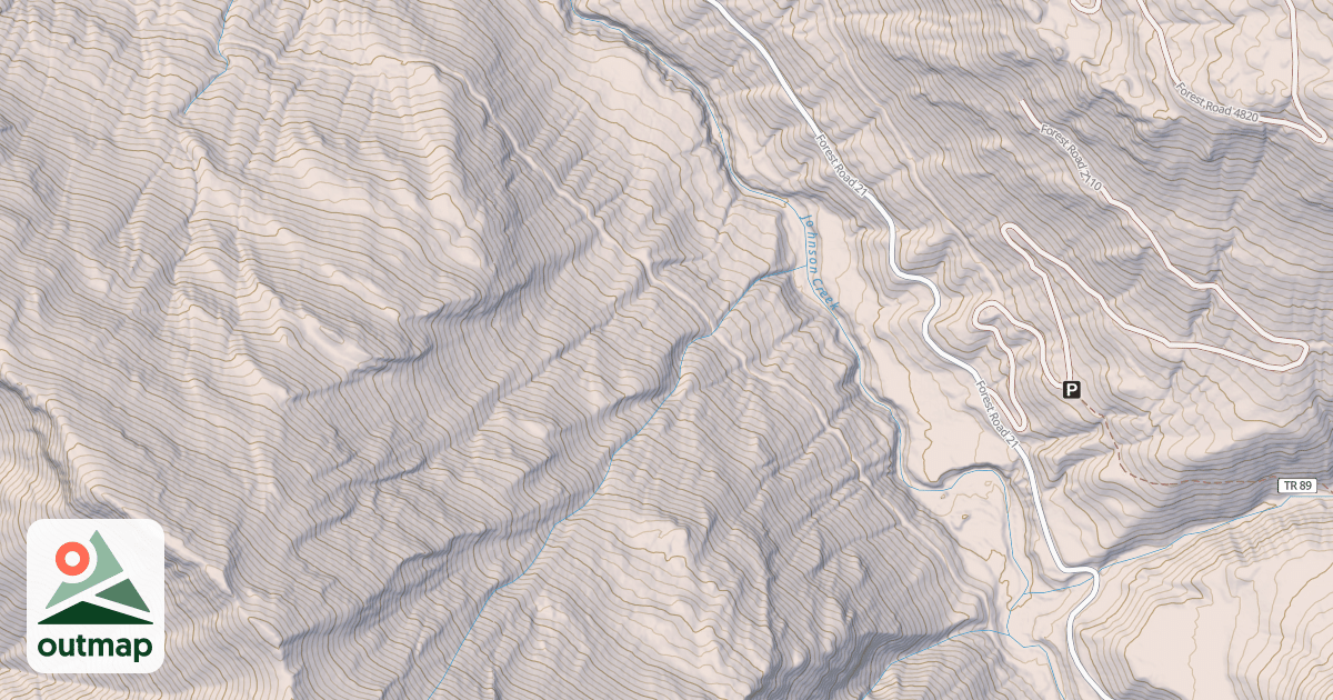 Map of MIDDLE JOHNSON