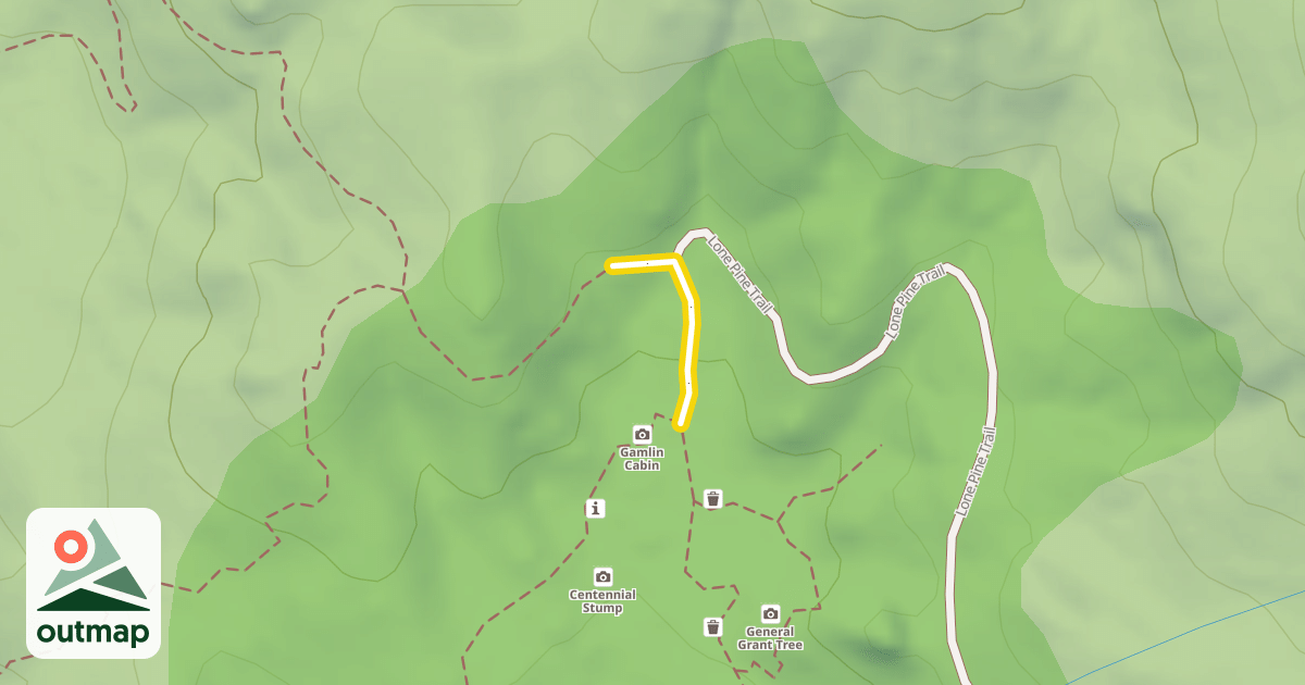 Map of North Boundary Trail