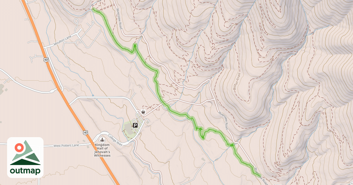 Map of Lower Riverview Trail