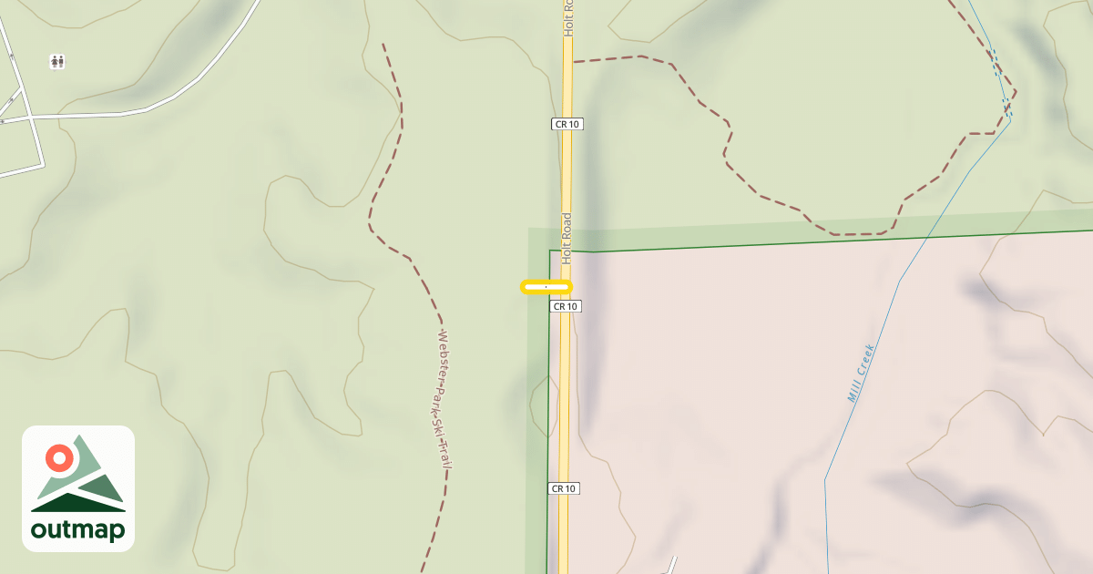 Map of Webster Park Ski Trail