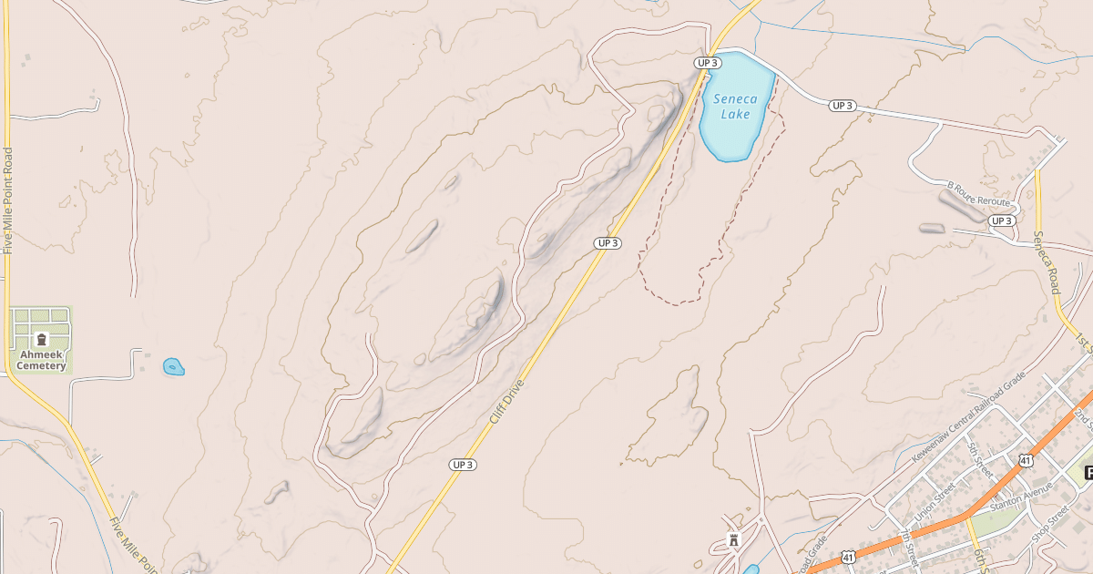 Map preview of Keweenaw State Trail