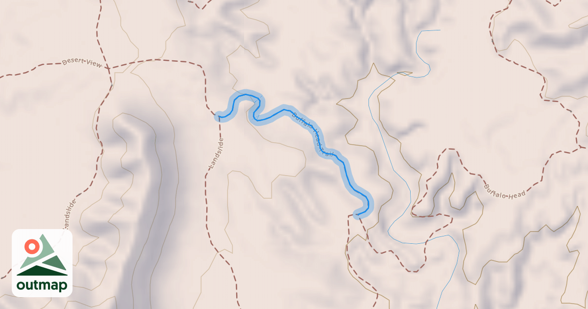 Map of Buffalo Head Trail