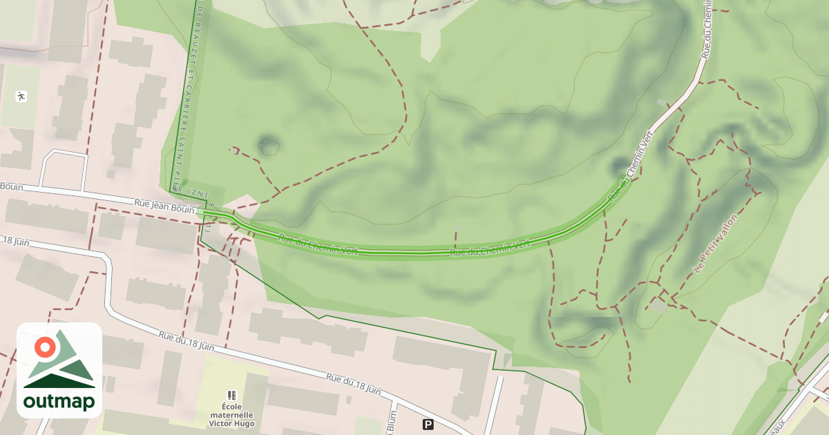 Map of Rue du Chemin Vert