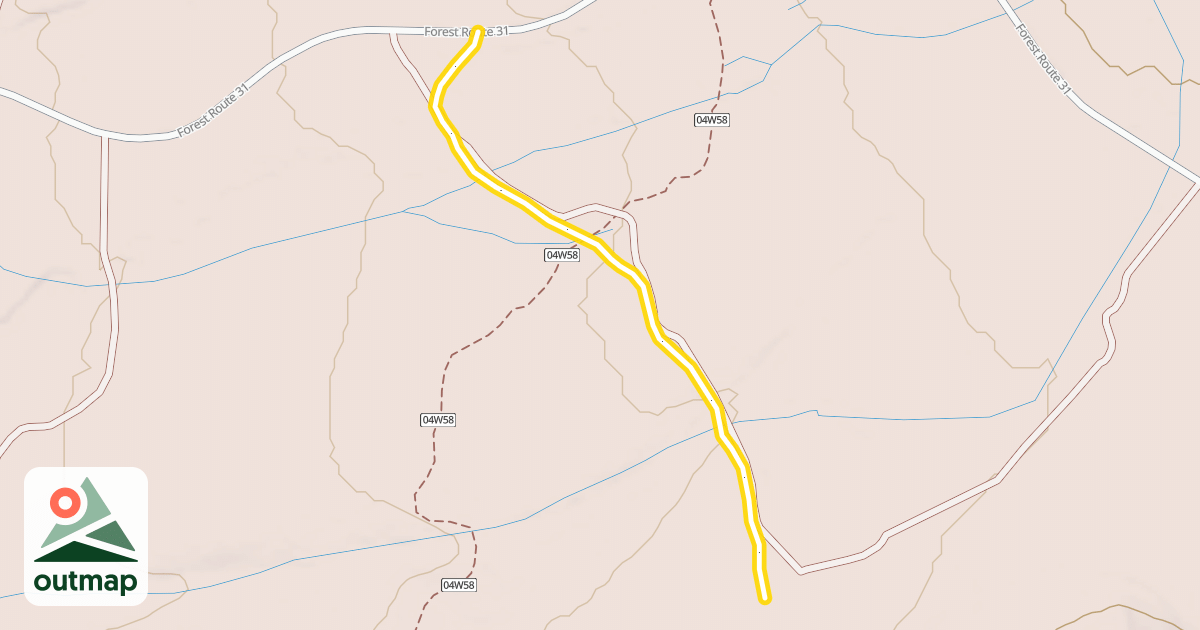 Map of Bear Springs Loop