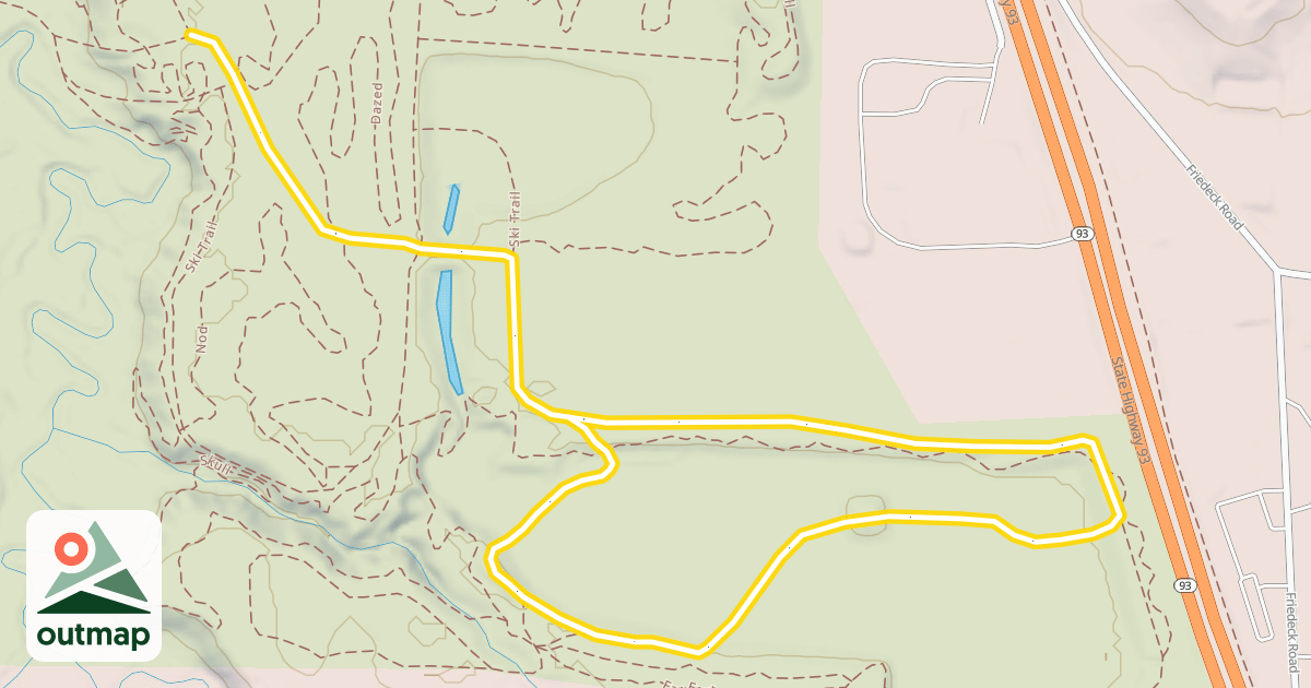 Map of Ski Trail