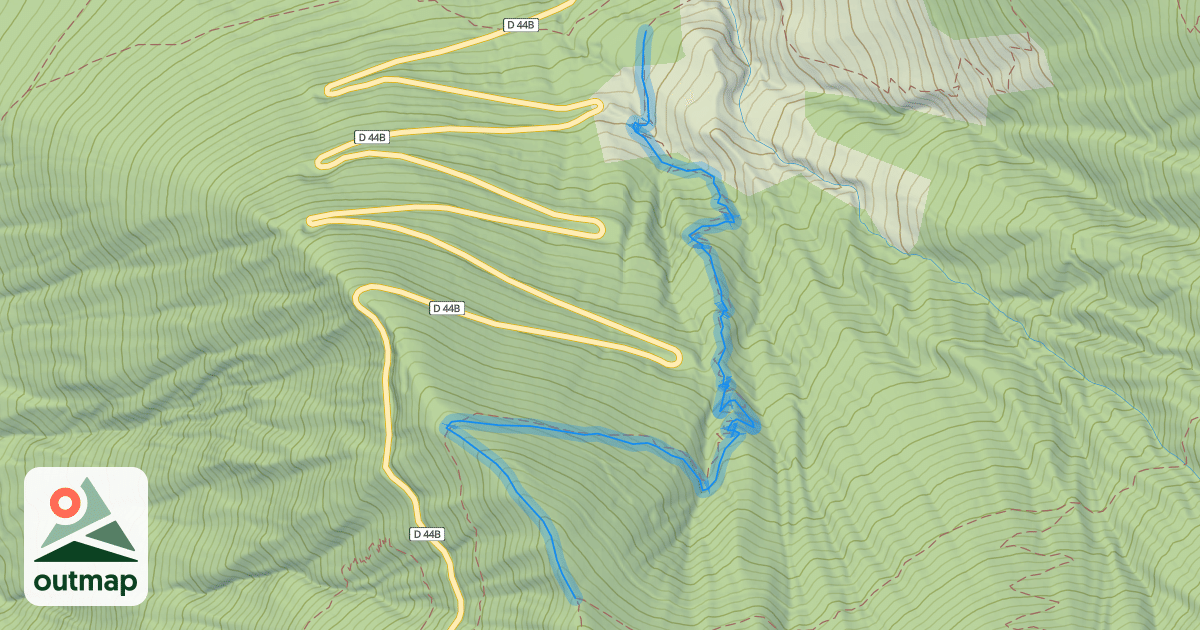 Map of Sentier de Villard-Reculas à Sardonne
