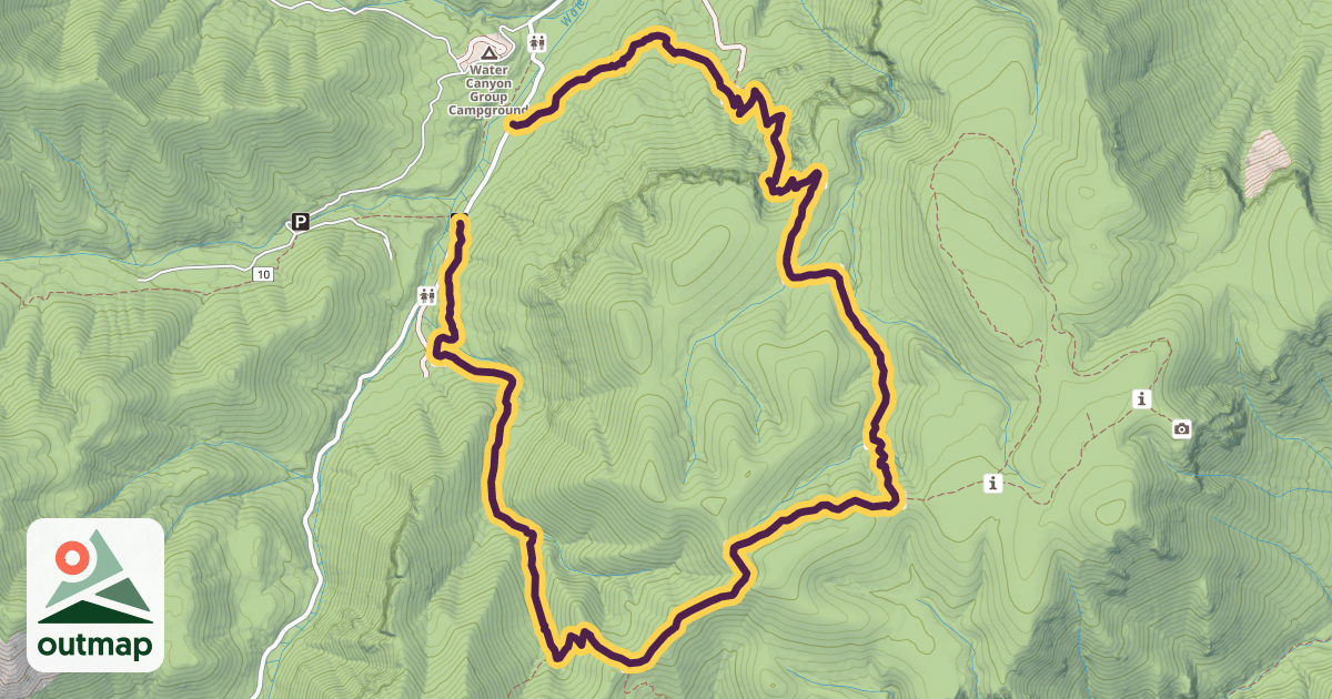 Map of Mesa Trail #13