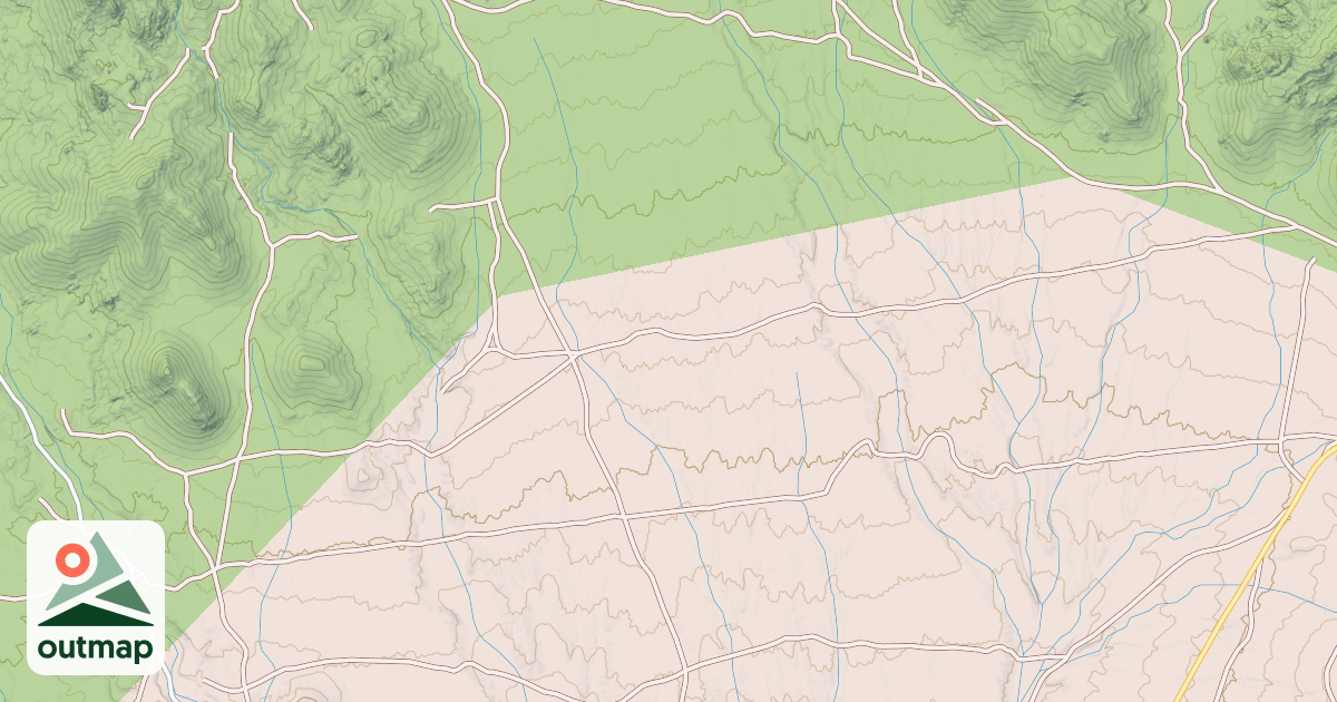 Map of CROSS CANYON ROAD