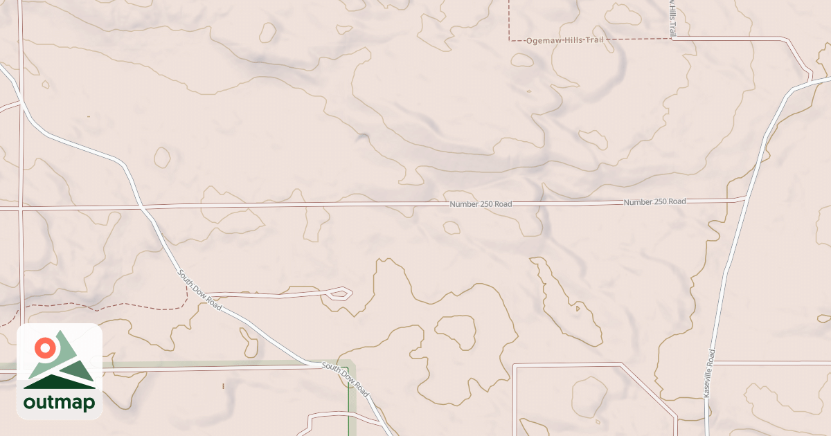 Map of Ogemaw Hills Trail