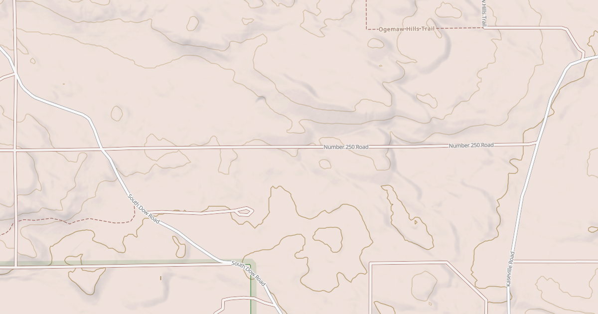 Map preview of Ogemaw Hills Trail