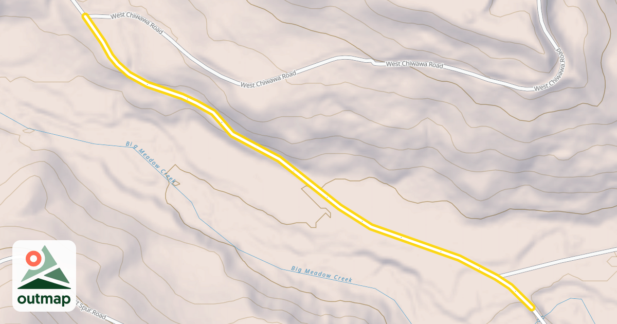 Map of Big Meadow Creek Road