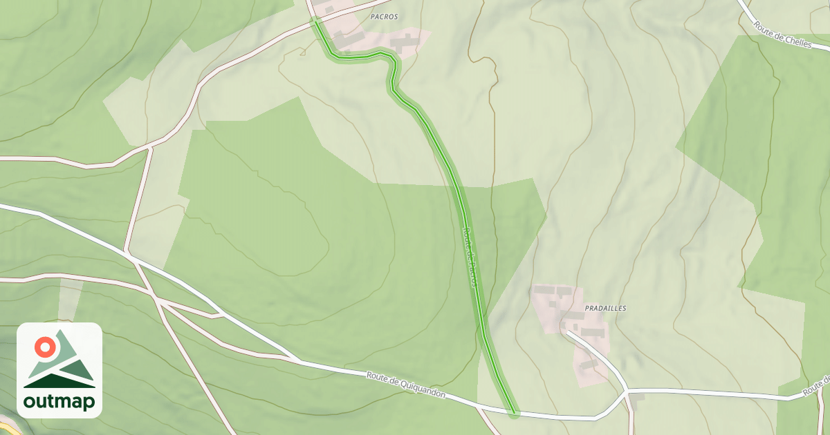 Map of Route de Pacros