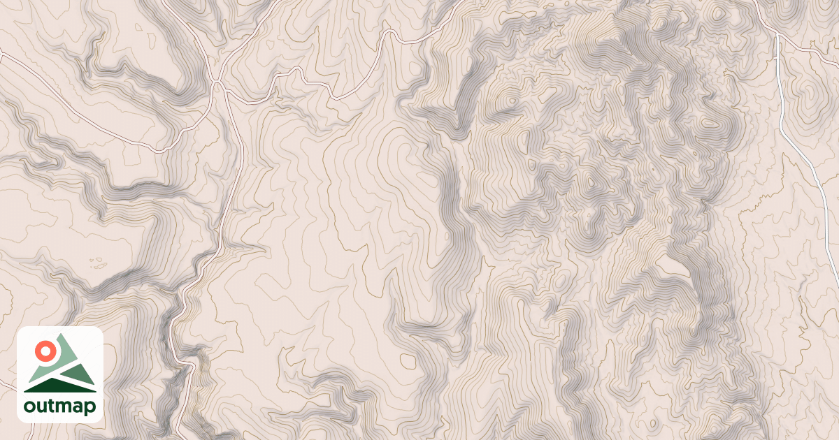 Map of CANOVAS CANYON
