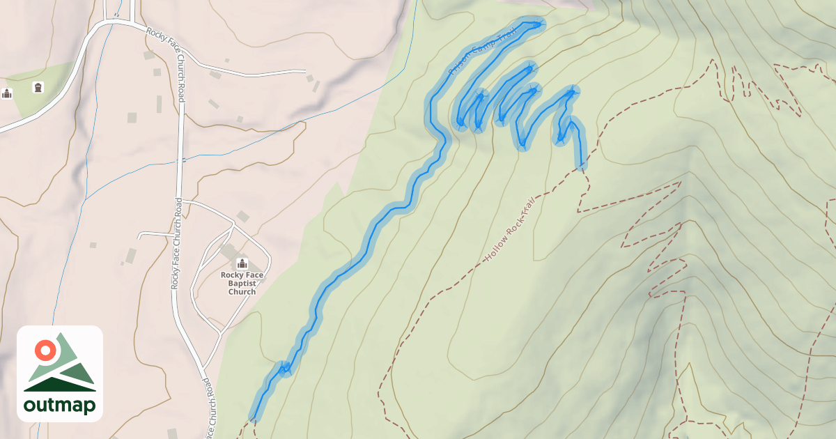 Map of Prison Camp Trail