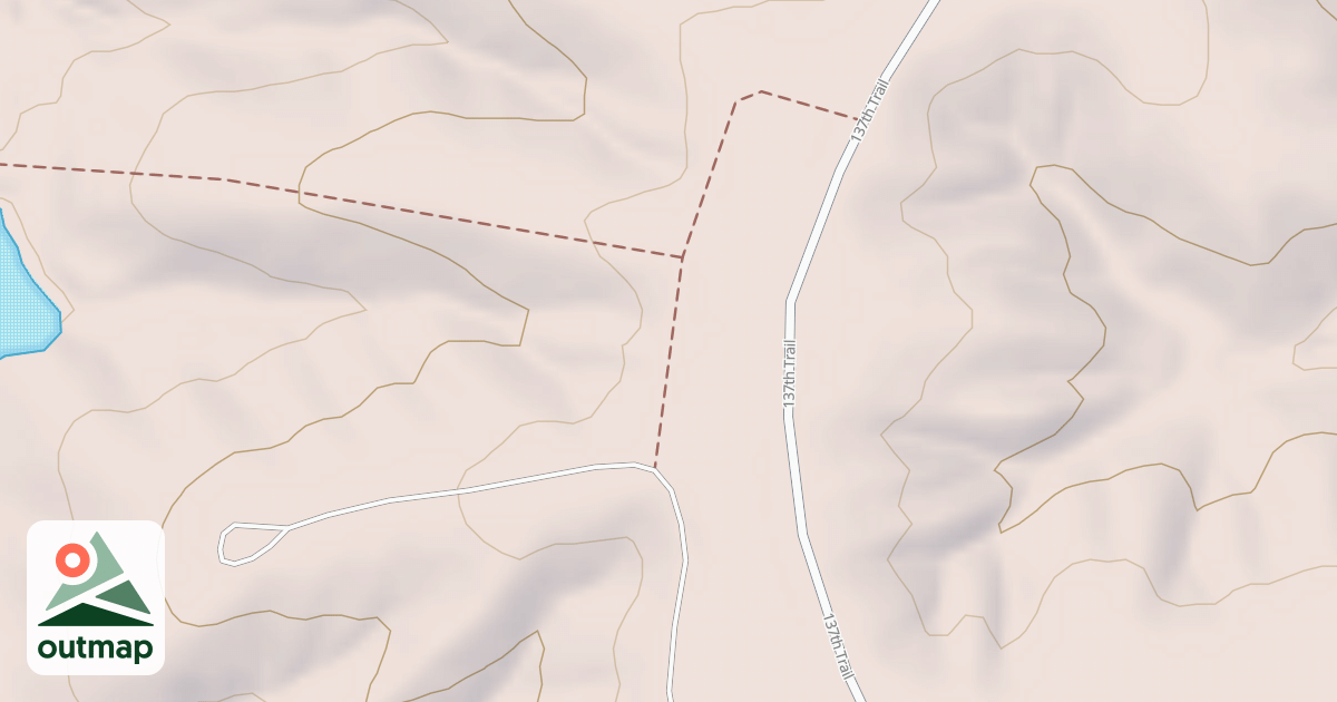 Map of Stevens Forest - Lucas Unit Trails