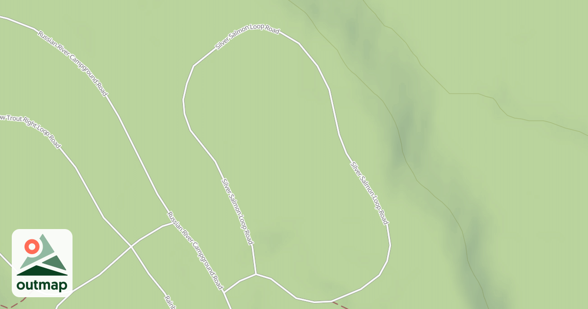 Map of SILVER SALMON LOOP RD