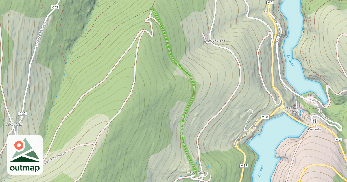Map of Chemin de la Fouilla