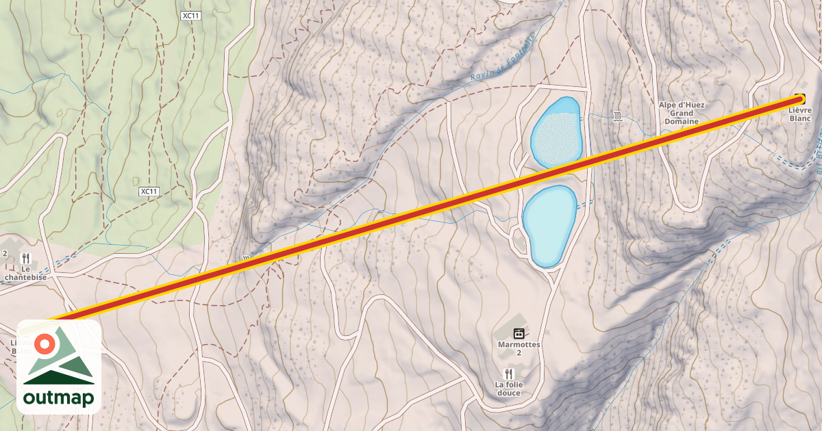 Map of Lièvre Blanc