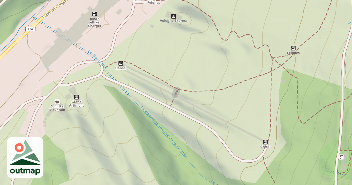 Map of Snow tubing