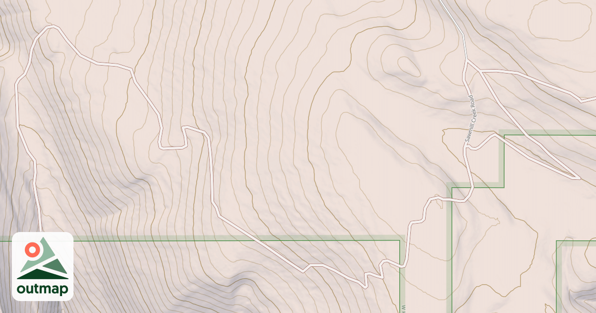 Map of SAWMILL CREEK