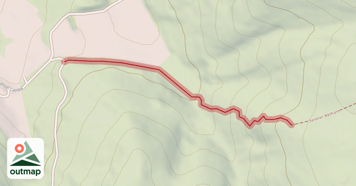 Map of Sentier Cathare