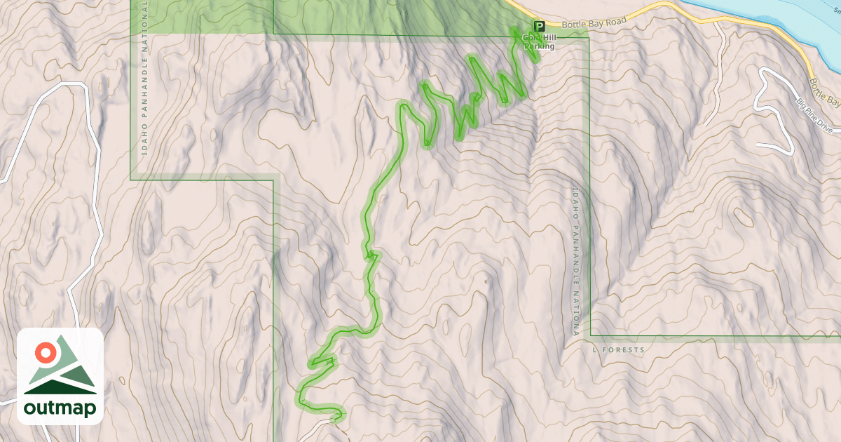 Map of Gold Hill