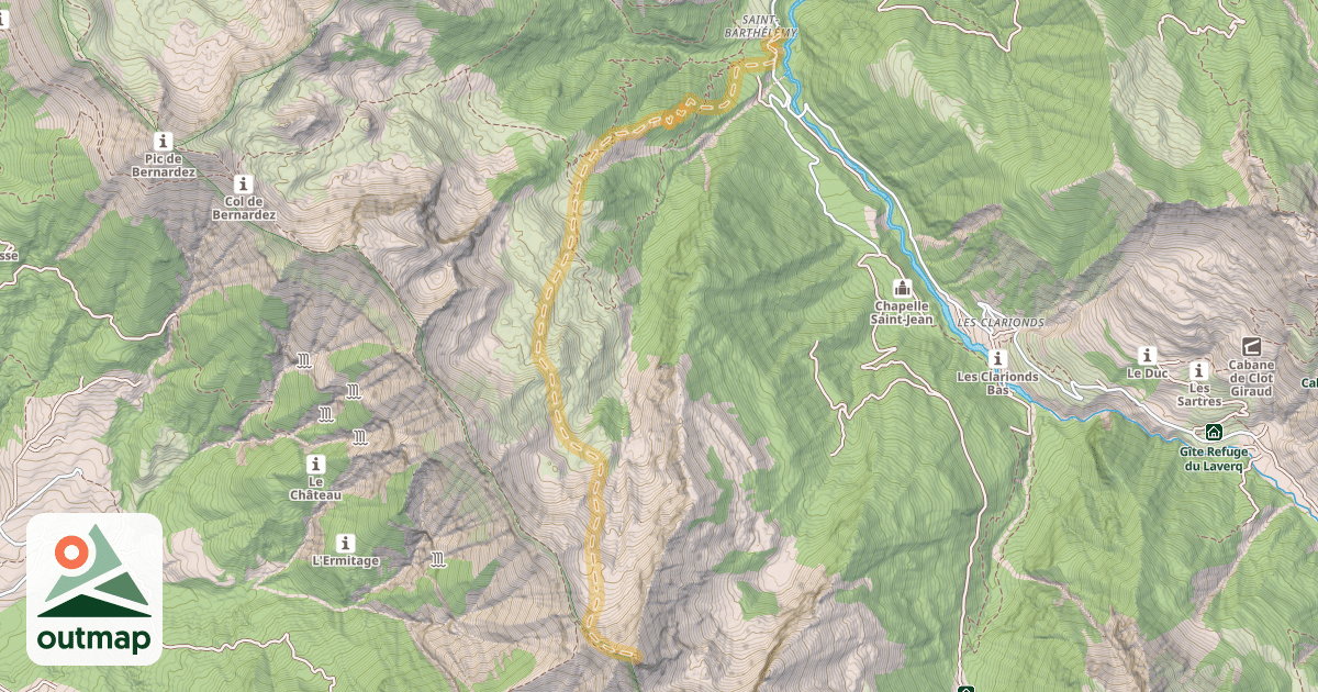 Map of L'Aiguillette — Saint-Barthélémy