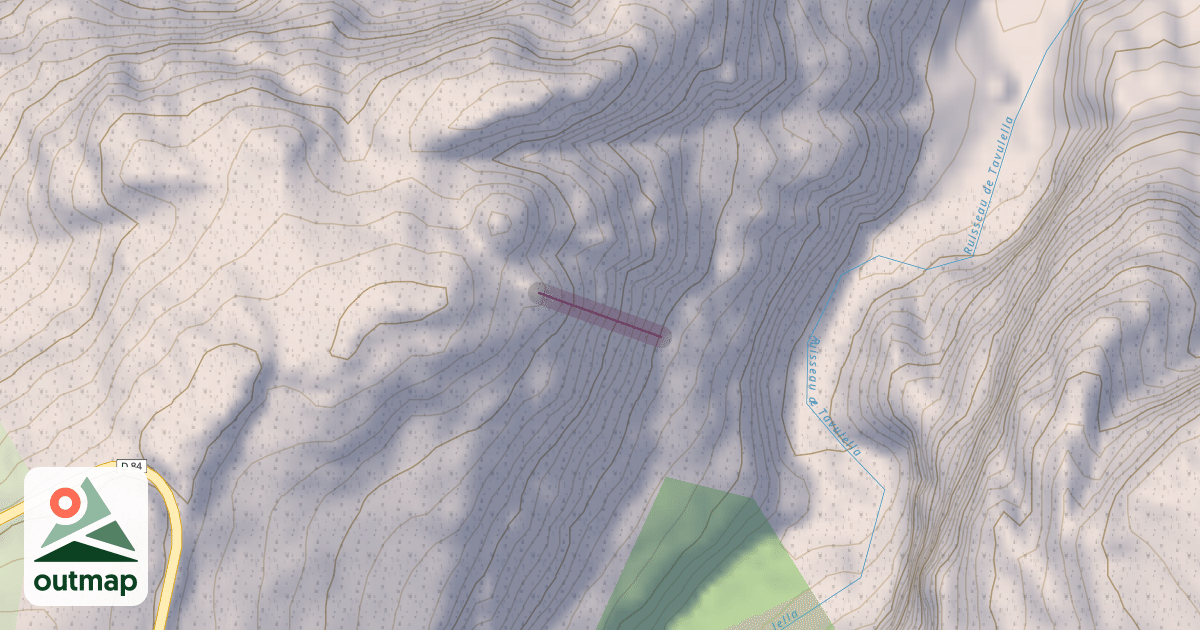 Map of Tes yeux noírs, upper part