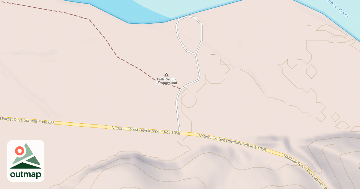 Map of FALLS CG GROUP SITE