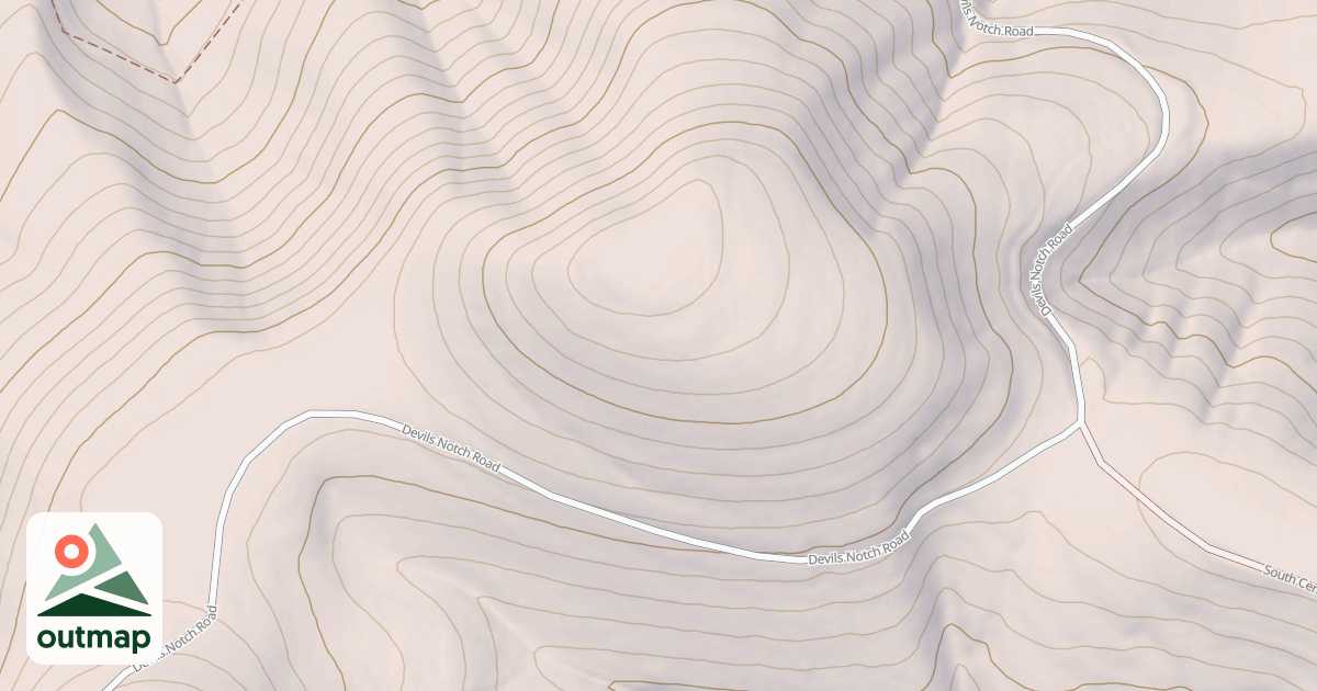Map of DEVILS NOTCH