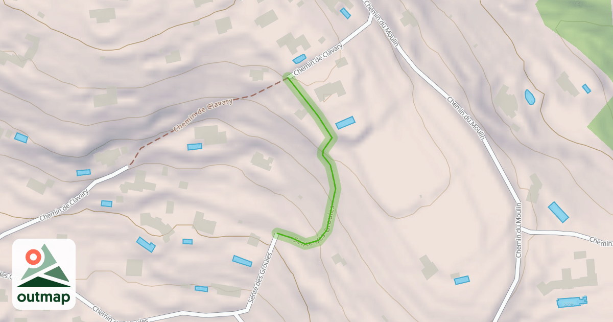 Map of Sente des Groules
