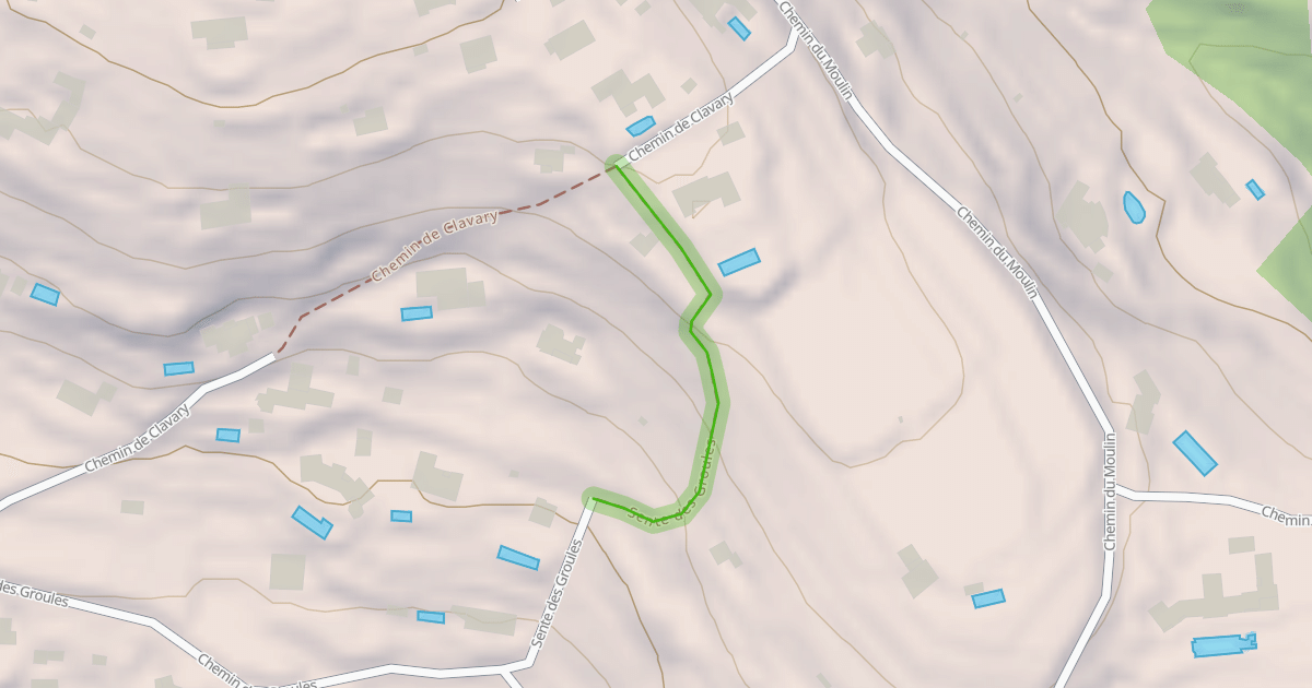 Map preview of Sente des Groules