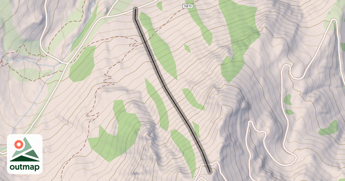 Map of Moseley's (aka West Face)